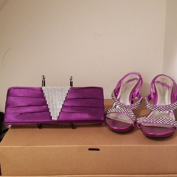 Bundled Purple Purse and Matching DONATED - Picture 3 of 8